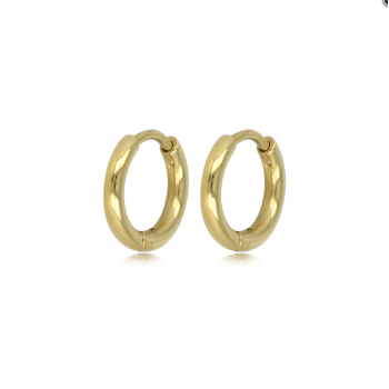 My Bendel Oorringen, edelstaal verguld (12x2mm.) - 23132