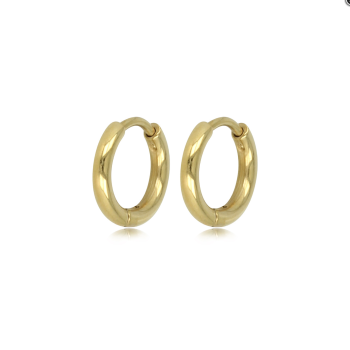 My Bendel Oorringen, edelstaal verguld (12x2mm.) - 23132