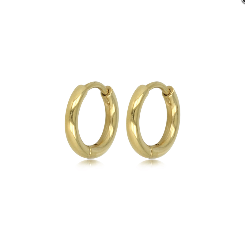 My Bendel Oorringen, edelstaal verguld (12x2mm.) - 23132