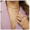 My Bendel Collier, edelstaal verguld met zwarte en witte glasparels (lengte: 40-45cm.) - 23142 My Bendel Collier, edelstaal verguld met zwarte en witte glasparels (lengte: 40-45cm.) - 23142