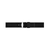 Horlogeband 24mm, Effen zachte kalf lederen band Zwart - 23567