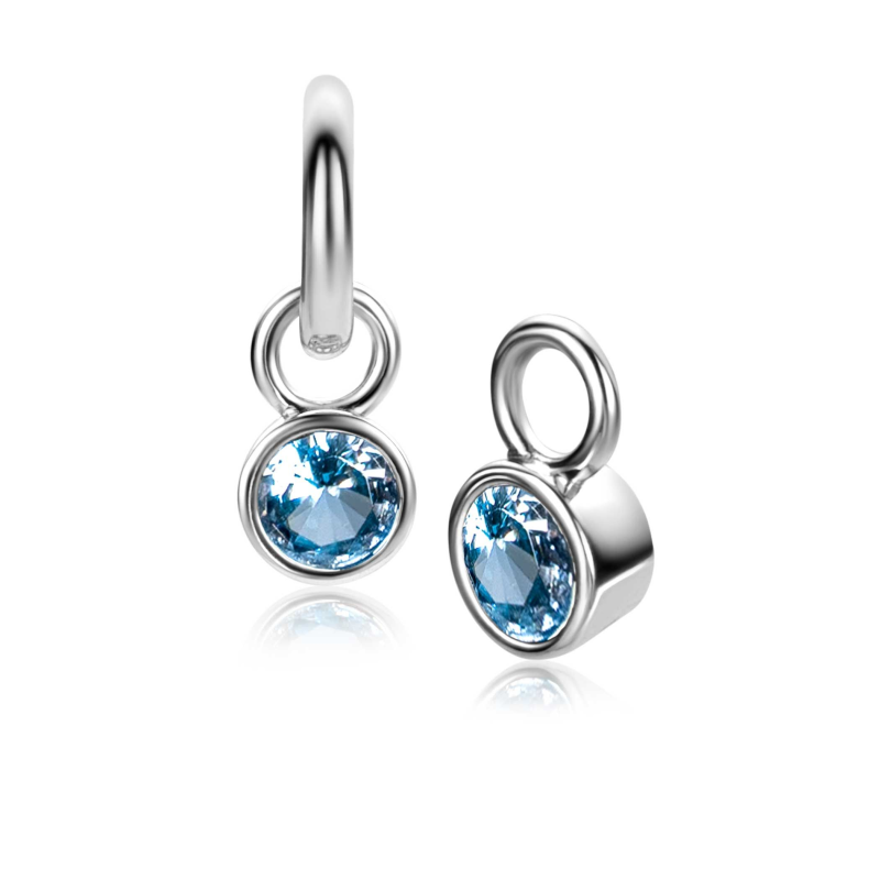 Zinzi Oorbedels, model ZICHZ-DEC birthstone december excl. oorringen (7mm.) - 23165 Zinzi Oorbedels, model ZICHZ-DEC birthstone december excl. oorringen (7mm.) - 23165
