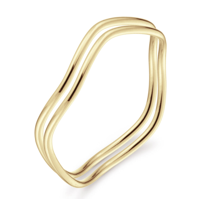 Jackie Ring,14krt.goud "Wavy" - 23176