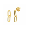 Oorhangers, zilver verguld paperclip (lengte 1,6cm.) - 23187