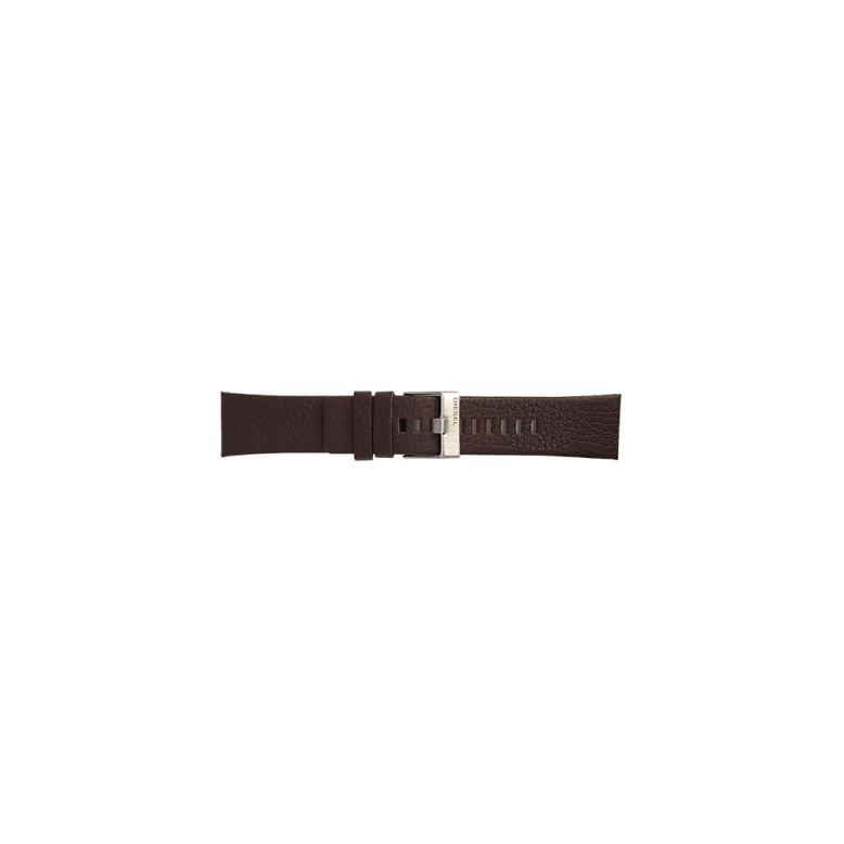 Horlogeband 24mm Bruin ter vervanging van Orginele Diesel band - 24428