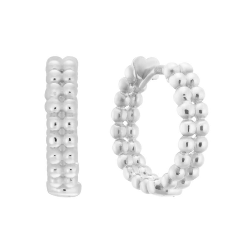 Oorringen, zilver (3,5x12mm.) - 23210 Oorringen, zilver (3,5x12mm.) - 23210