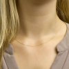 Collier, 14krt.goud ankerschakel 1mm. (lengte 42cm.) - 23249 Collier, 14krt.goud ankerschakel 1mm. (lengte 42cm.) - 23249