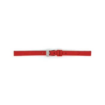 Horlogeband 16mm Rood, Glad - 22834