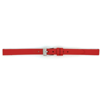 Horlogeband 16mm Rood, Glad - 22834