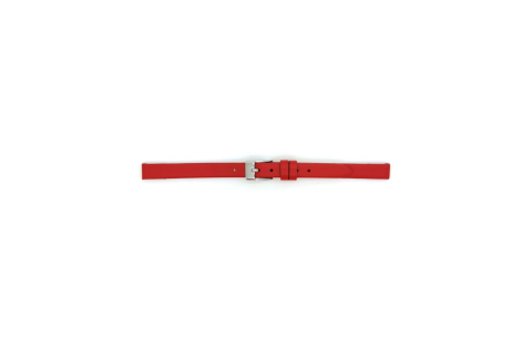 Horlogeband 16mm Rood, Glad - 22834