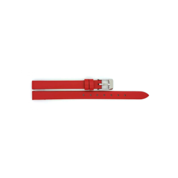 Horlogeband 16mm Rood, Glad - 22834