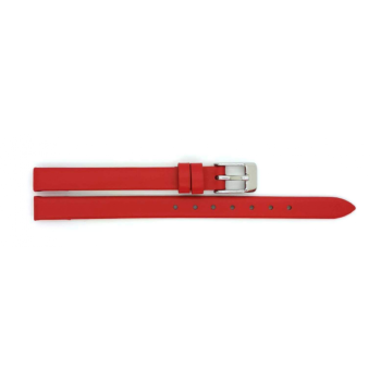 Horlogeband 16mm Rood, Glad - 22834