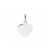 Graveerhanger, zilver gerhodineerd hart (8mm.) - 23238