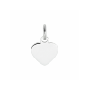 Graveerhanger, zilver gerhodineerd hart (8mm.) - 23238