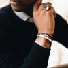TAJ AMSTERDAM Kralen Herenarmband Nhean met Lapis Lazuli (maat SM: 20,5cm) - 23262