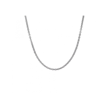 Collier, zilver gerhodineerd anker (lengte: 45cm.) - 23040