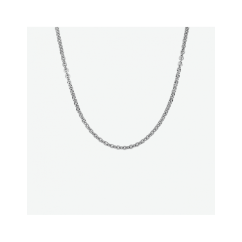 Collier, zilver gerhodineerd anker (lengte: 45cm.) - 23040 Collier, zilver gerhodineerd anker (lengte: 45cm.) - 23040