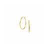 Oorringen, 9 karaat (20x1,5mm.) - 23395
