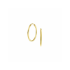 Oorringen, 9 karaat (20x1,5mm.) - 23395