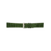 Horlogeband 14mm Groen, krokodillen print - 24380