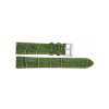 Horlogeband 14mm Groen, krokodillen print - 24380