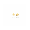 Oorknoppen, zilver verguld ster (5mm.) - 23195