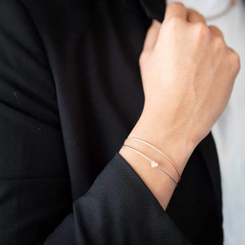 CLIC, Thinking of You edelstalen armband met Hartje - 23326