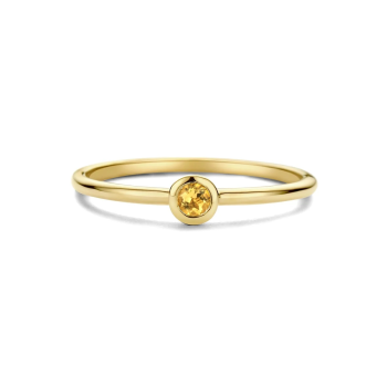 Swing Jewels Ring, 14krt.goud met Citrien Birthstone November - 23338 Swing Jewels Ring, 14krt.goud met Citrien Birthstone November - 23338