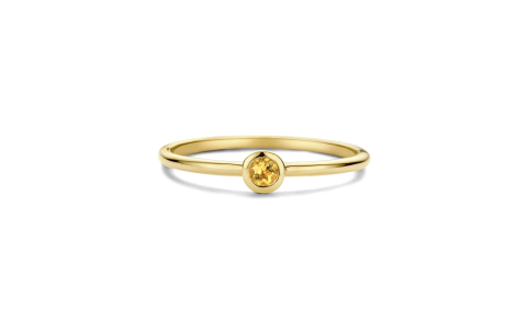 Swing Jewels Ring, 14krt.goud met Citrien Birthstone November - 23338