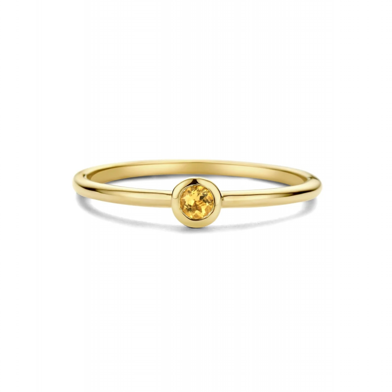 Swing Jewels Ring, 14krt.goud met Citrien Birthstone November - 23338