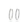 Oorringen, zilver gerhodineerd tors (15x2mm.) - 23339