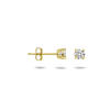 Oorknoppen, 14krt.goud met zirkonia (3,5mm.) - 23341