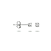 Oorknoppen, 14krt.witgoud met zirkonia (2,5mm.) - 23344 Oorknoppen, 14krt.witgoud met zirkonia (2,5mm.) - 23344