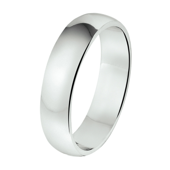 Amorio Ring, model A301 (breedte 5mm.)  GLADDE RING (maat 19) - 23349