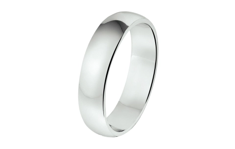 Amorio Ring, model A301 (breedte 5mm.)  GLADDE RING (maat 19) - 23349