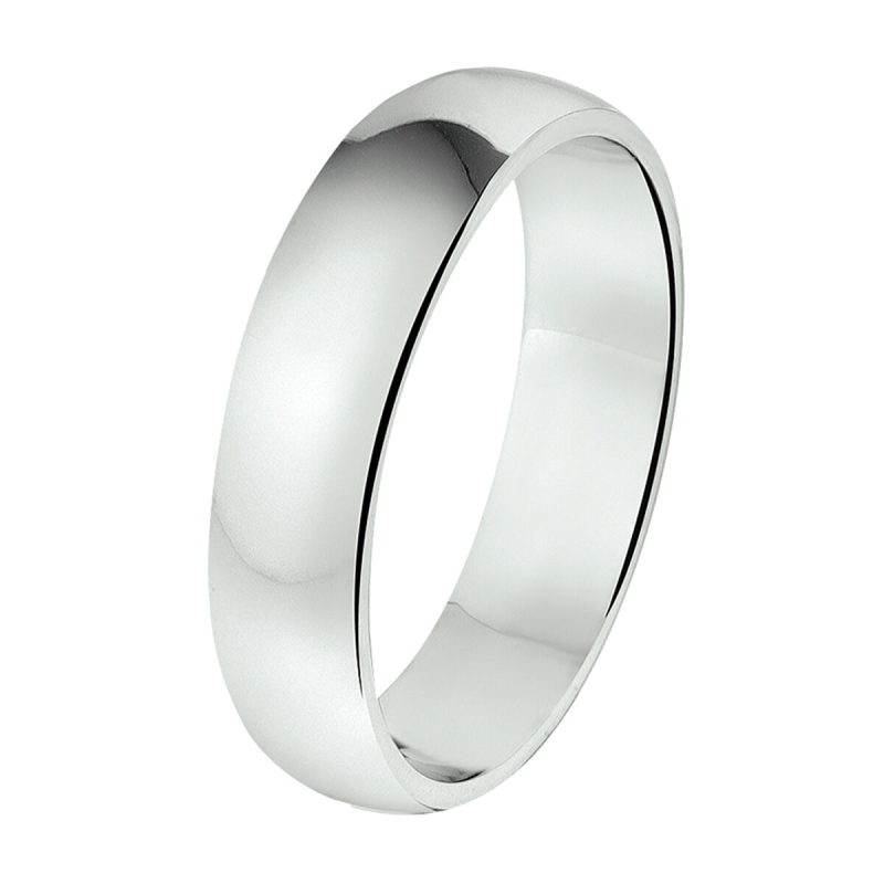 Amorio Ring, model A301 (breedte 5mm.)  GLADDE RING (maat 19) - 23349