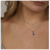My Bendel Collier met hanger, edelstaal met Lapis Lazuli (lengte: 42-47cm.) - 23377 My Bendel Collier met hanger, edelstaal met Lapis Lazuli (lengte: 42-47cm.) - 23377