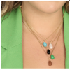 My Bendel Collier met hanger, edelstaal verguld met Blue Howlite (lengte: 42-47cm.) - 23405 My Bendel Collier met hanger, edelstaal verguld met Blue Howlite (lengte: 42-47cm.) - 23405