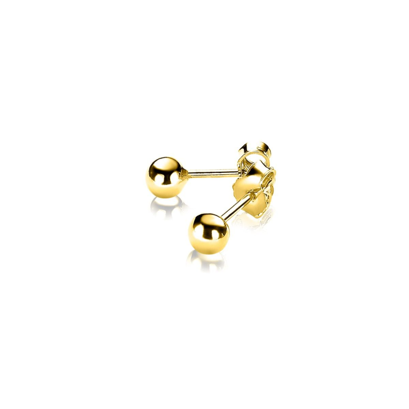 Zinzi Oorknoppen, model ZIO806G (4mm.) - 23429 Zinzi Oorknoppen, model ZIO806G (4mm.) - 23429