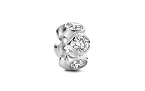 Rosa di Luca Bead, model 664.003 zirkonia wit - 23480