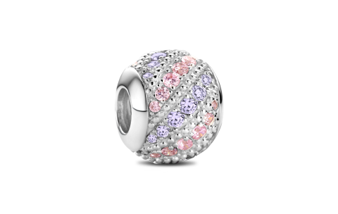 Rosa di Luca Bead, model 664.022 rose/paars zirkonia - 23500