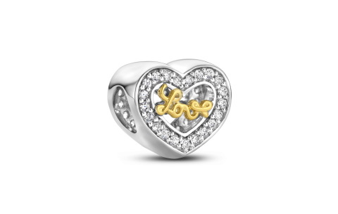 Rosa di Luca Bead, model 665.002 hart Love zirkonia - 23507