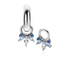 Zinzi Oorbedels, Model ZICH2633B excl.oorringen (10mm.) - 23545