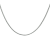 Collier, zilver/oxi vossestaart 1,6 mm (lengte 50cm.) - 23562