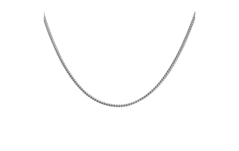 HC Collier, zilver/oxi vossestaart 1,6 mm (lengte 50cm.) - 23562