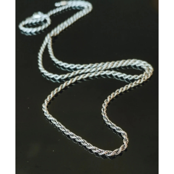 TAJ AMSTERDAM Zilveren Ketting Stelvio rope 2,5mm. (lengte:65cm) - 23565