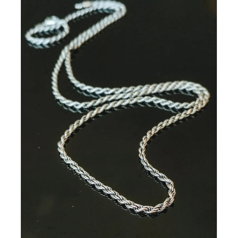 TAJ AMSTERDAM Zilveren Ketting Stelvio rope 2,5mm. (lengte:65cm) - 23565
