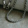 TAJ AMSTERDAM Zilveren Ketting Stelvio rope 2,5mm. (lengte:65cm) - 23565