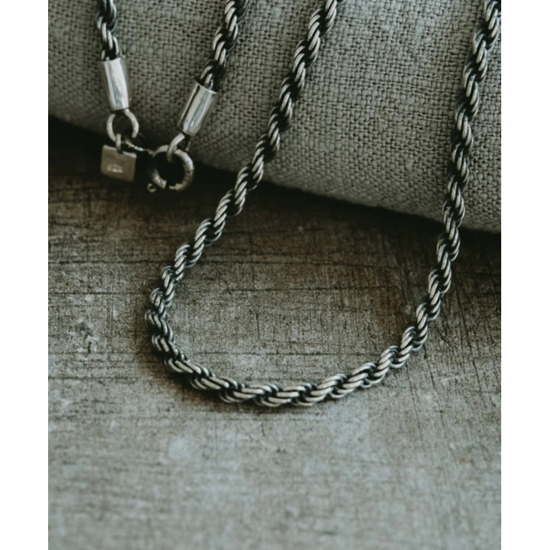 TAJ AMSTERDAM Zilveren Ketting Stelvio rope 2,5mm. (lengte:65cm) - 23565