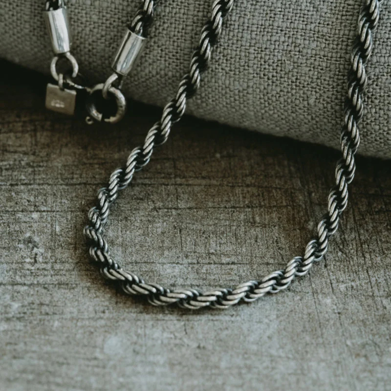 TAJ AMSTERDAM Zilveren Ketting Stelvio rope 2,5mm. (lengte:65cm) - 23565